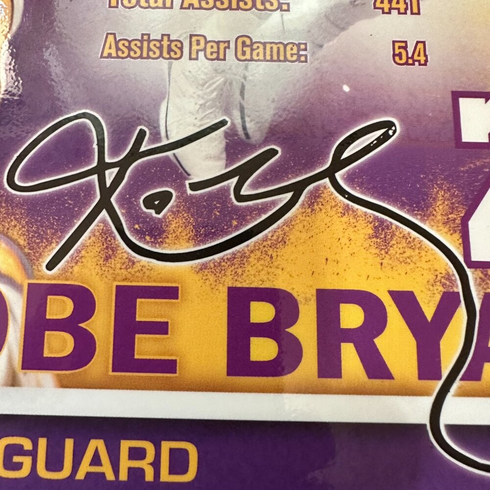 Kobe Bryant MVP Plastic Locker Room Sign 2008 NBA Properties WinCraft 16.5" x 10 - Picture 4 of 5